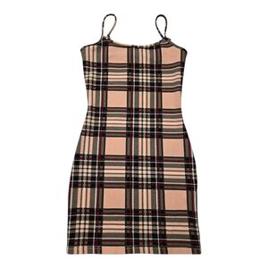 Plaid Spaghetti Strap Dress